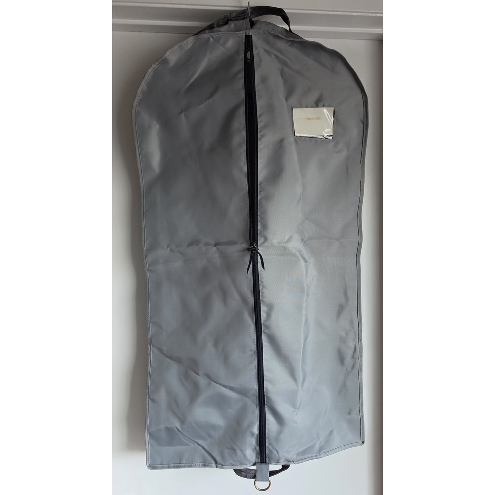 Tom Ford Garment Bag Gray Travel Suit Carrier Cover Dress Coat